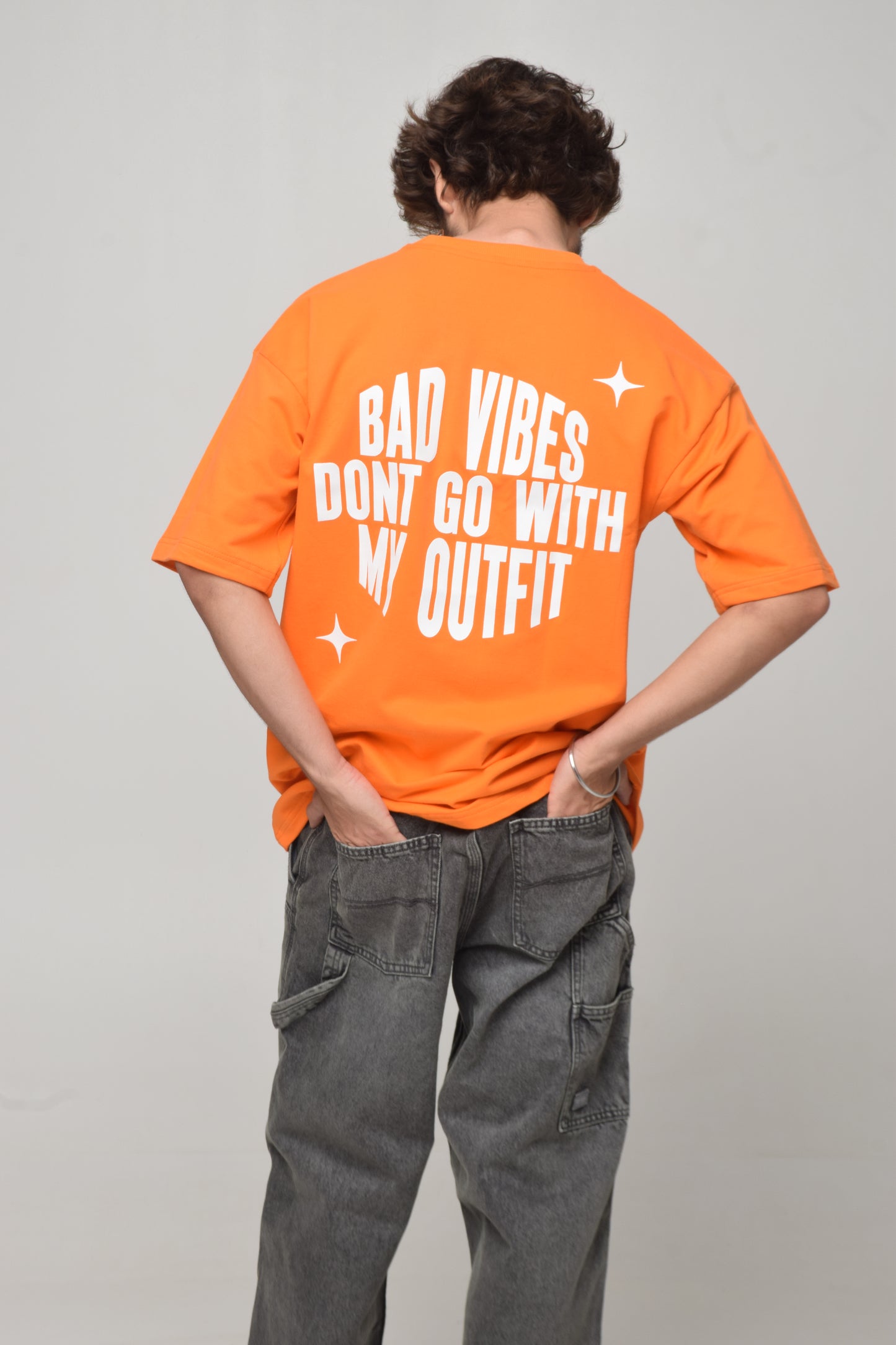 Bad Vibes Oversized Tshirt Orange