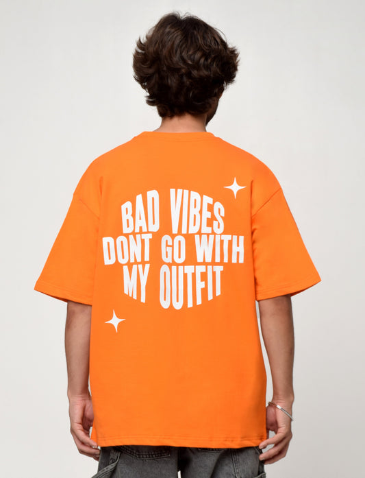Bad Vibes Oversized Tshirt Orange