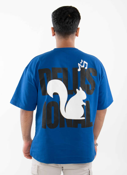 Blue Delusional T-shirt Oversized