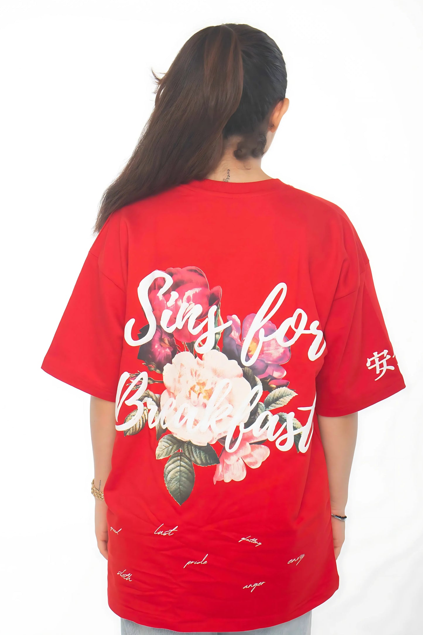 Red Sin-city T-shirt Oversized
